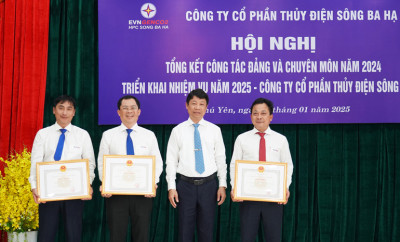 Thủy điện Sông Ba Hạ phấn đấu phát được 667 triệu kWh trong năm 2025